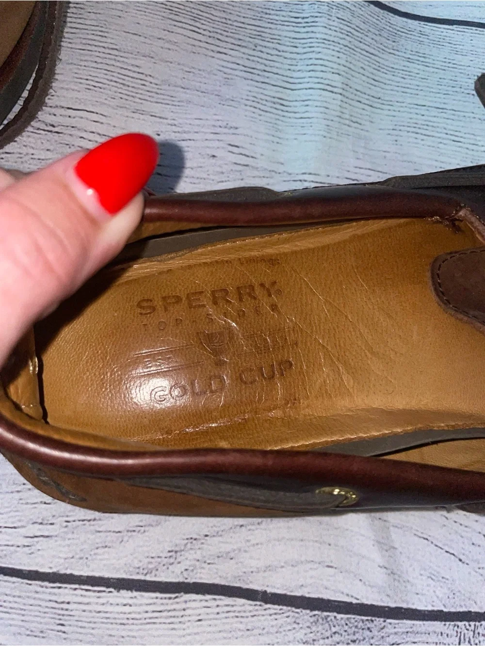 Sperry Topsider Gold Cup Brown Suede Boat Shoes